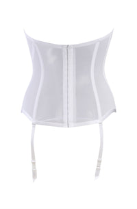 Linsori Anastasia Embroidered Ivory Corset - side view