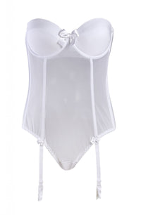 Linsori Pearl Tulle Sculpting Body Plus Size - back view