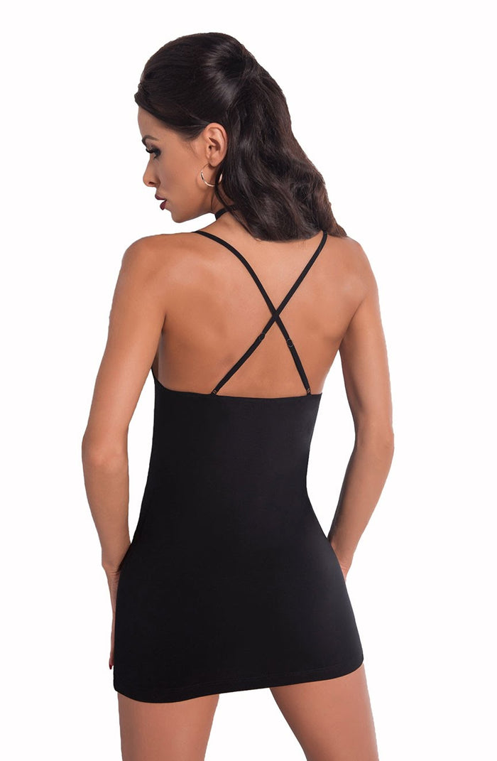 Linsori Leopard Print Chemise Set - detail view