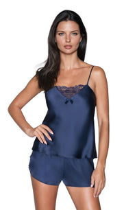 Linsori Ivory Satin Lace Short Set - detail view