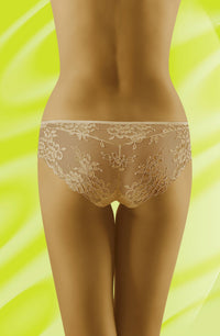 Linsori Champagne Floral Lace Brief - back view