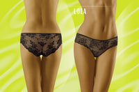 Linsori Champagne Floral Lace Brief - styled view