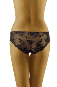 Linsori Champagne Floral Lace Brief - side view