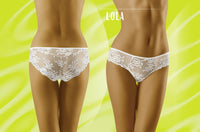 Linsori Champagne Floral Lace Brief - styled view
