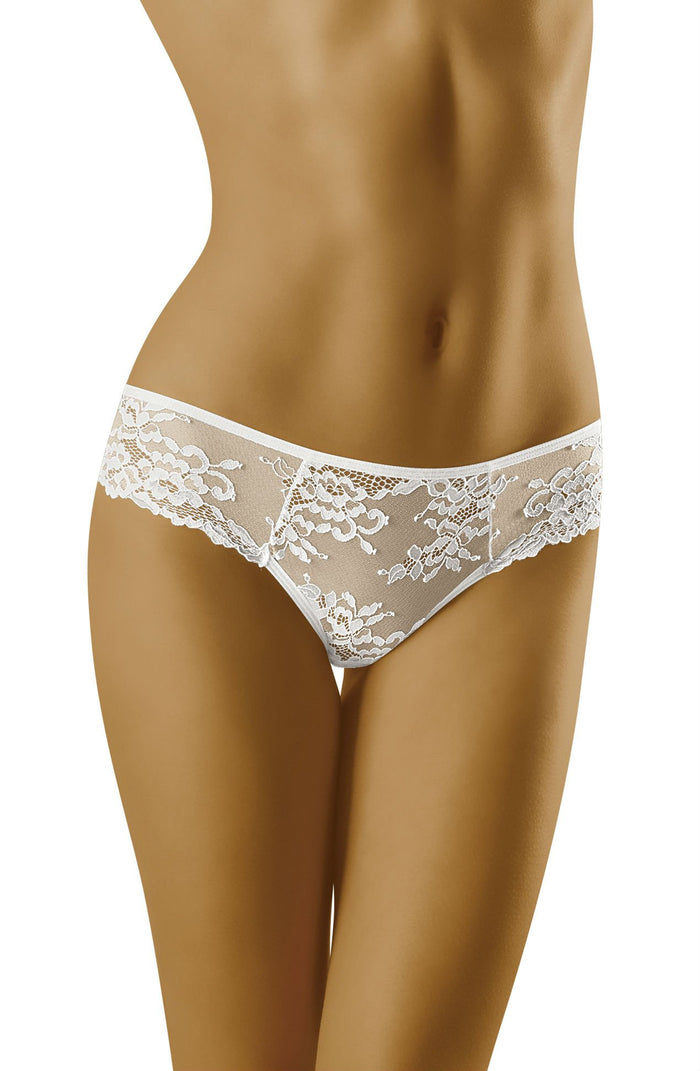 Linsori Pearl Floral Lace Brief - back view