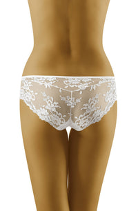 Linsori Champagne Floral Lace Brief - side view