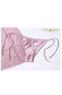 Linsori Rose Venice Lace Chemise Piece - back view