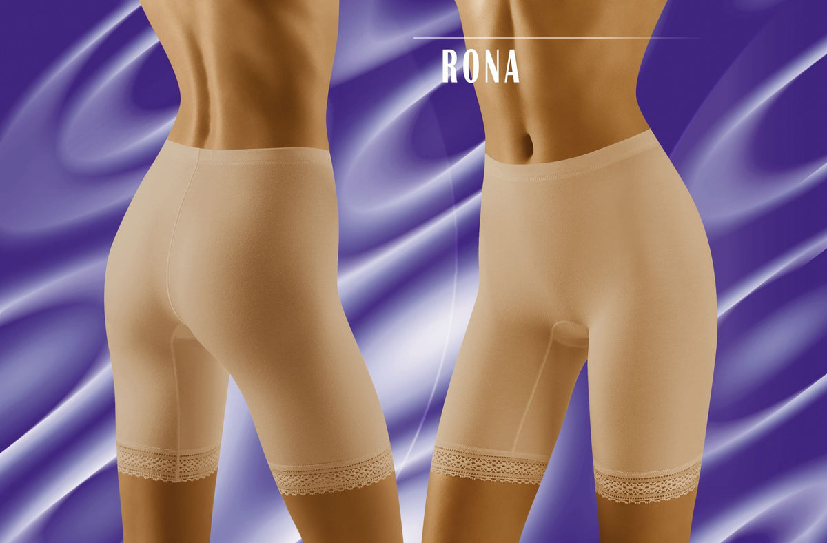 Linsori Champagne Lace Shaping Shorts - styled view
