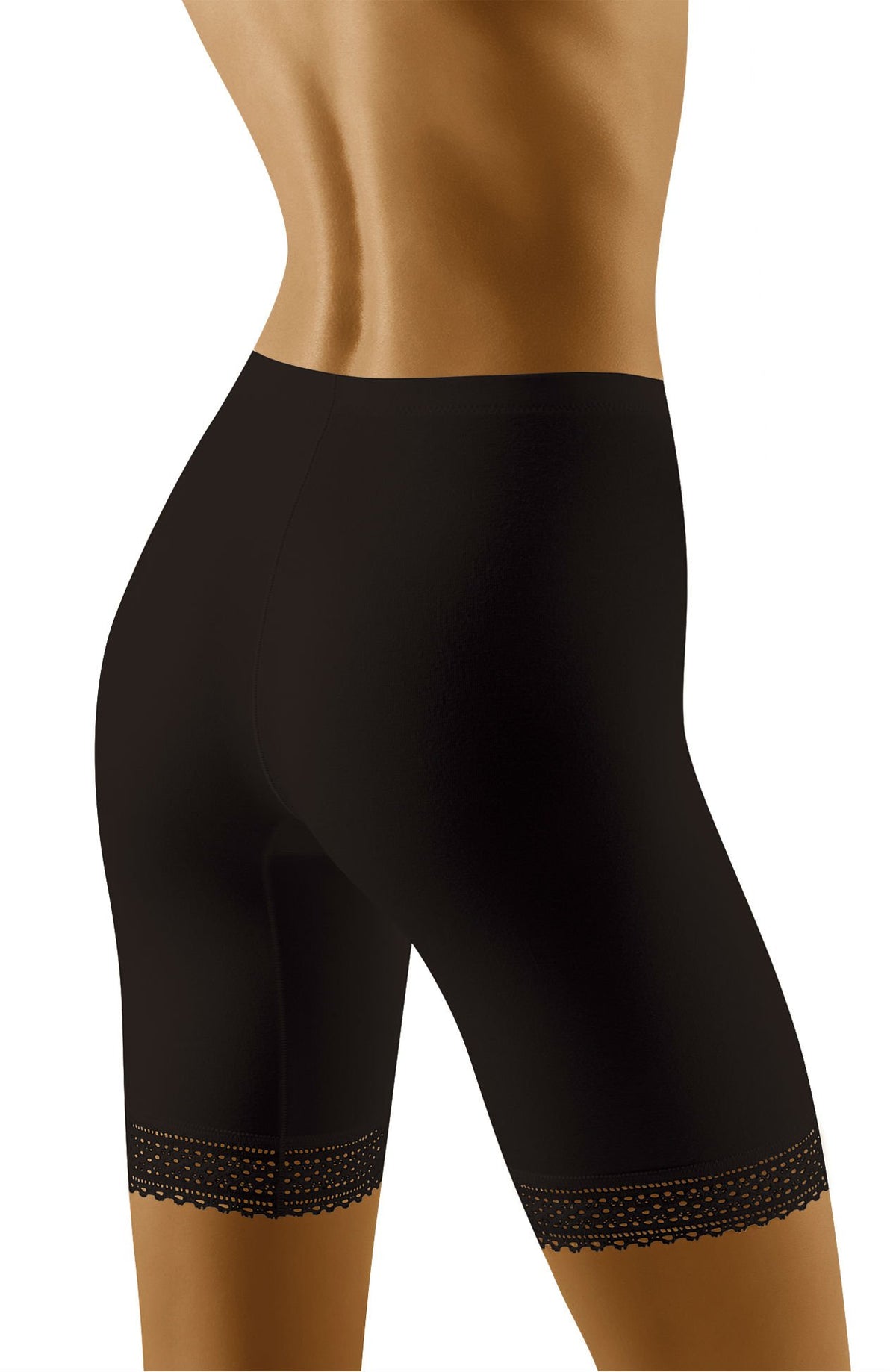 Linsori Champagne Lace Shaping Shorts - styled view