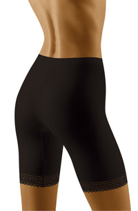 Linsori Champagne Lace Shaping Shorts - styled view