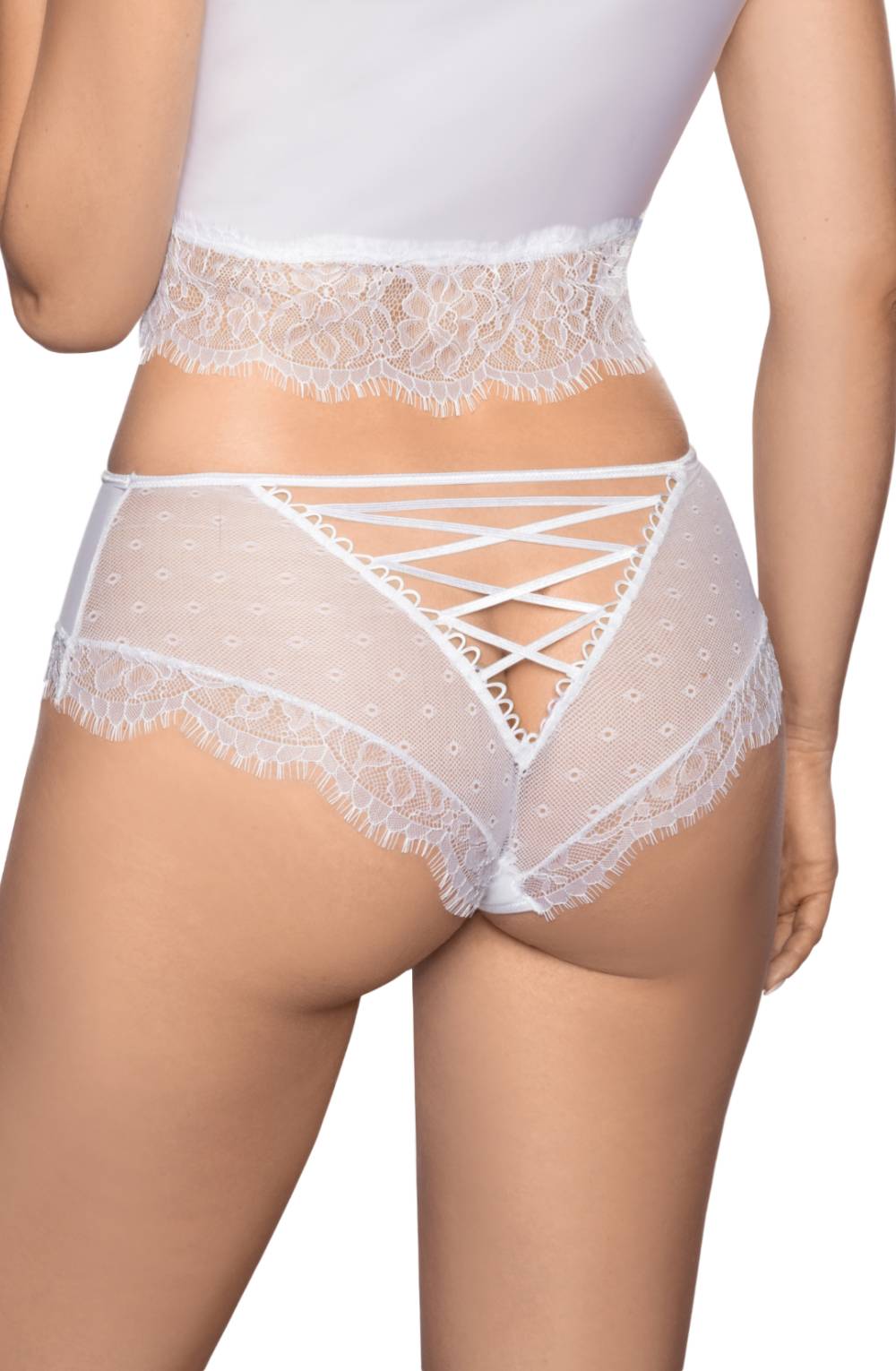 Linsori Pearl Eyelash Lace Brief 2 - detail view
