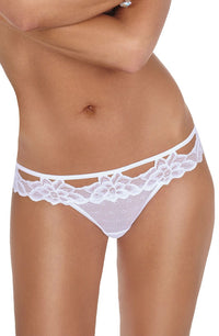 Linsori Noir Dotted Mesh Delicate Brief - back view