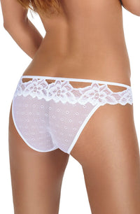 Linsori Noir Dotted Mesh Delicate Brief - detail view