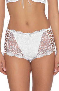 Linsori Ginewra Embroidered Lace Short - back view