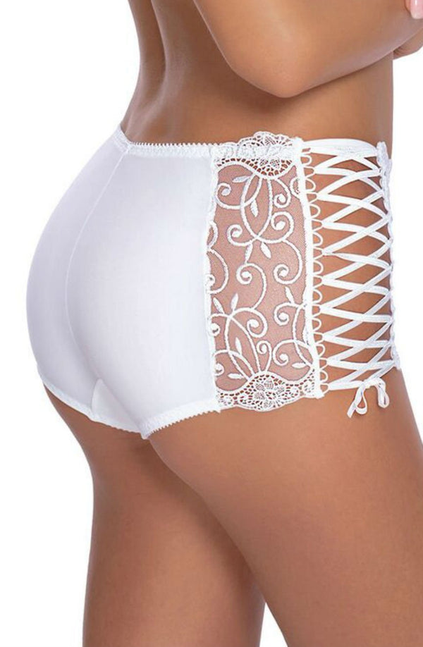 Linsori Pearl Ginewra Embroidered Lace Short - side view