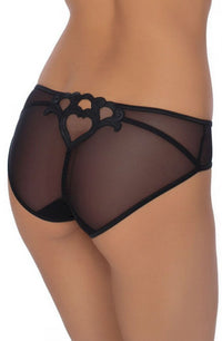 Linsori Midnight Sheer Heart Brief - detail view