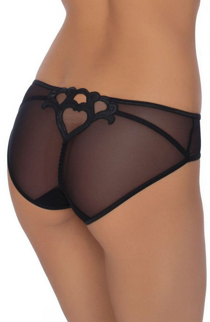 Linsori Midnight Sheer Heart Brief - detail view