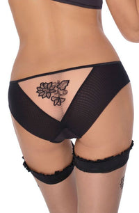 Linsori Midnight Henna Embroidered Brief - detail view