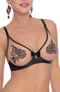 Linsori Midnight Henna Soft Cup Bra - detail view