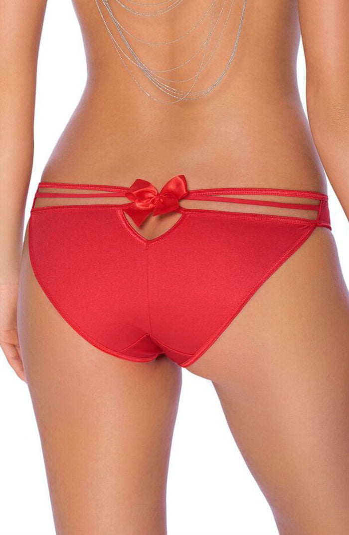 Linsori Mimi Crimson Open-Back Brief - detail view