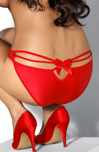 Linsori Mimi Crimson Open-Back Brief - back view