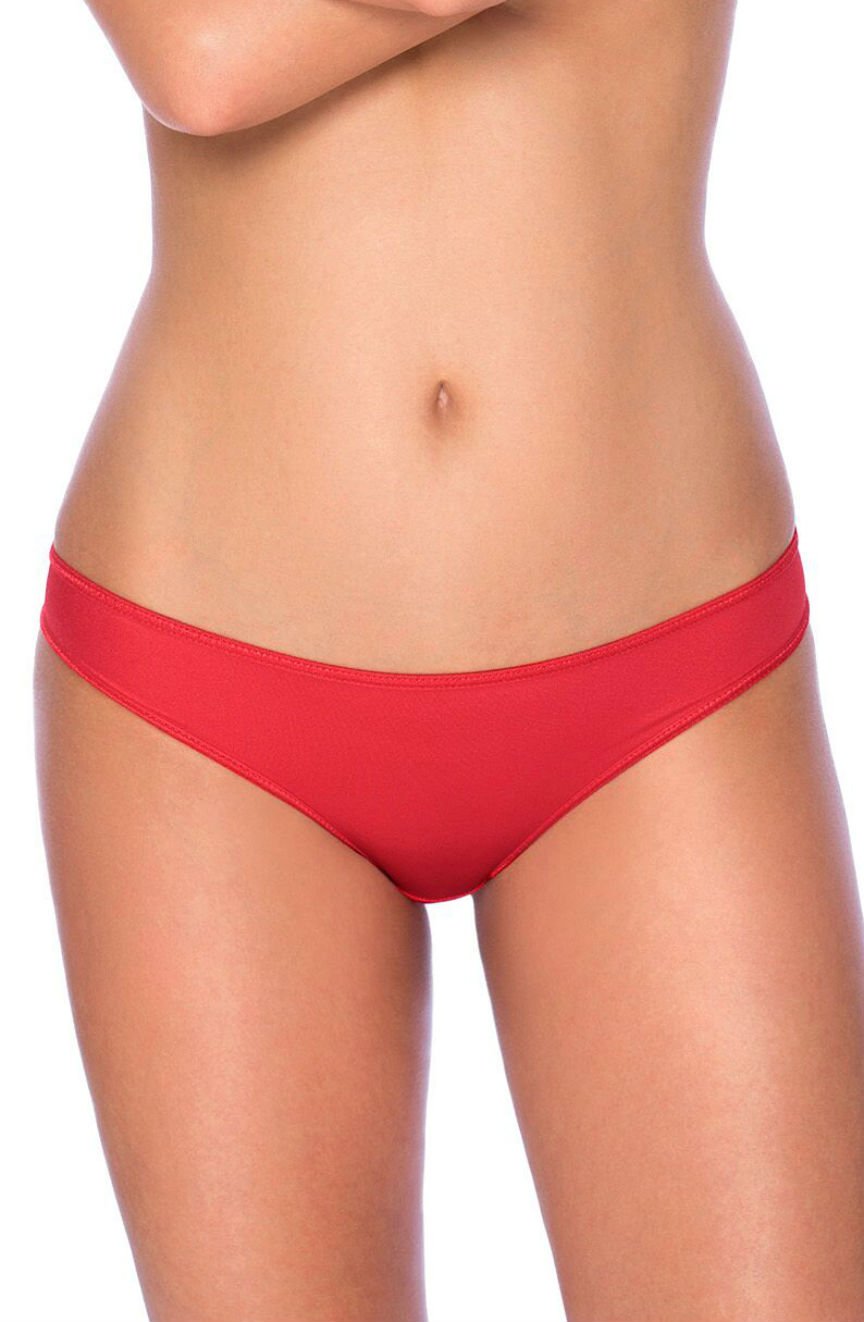 Linsori Mimi Crimson Open-Back Brief - front view