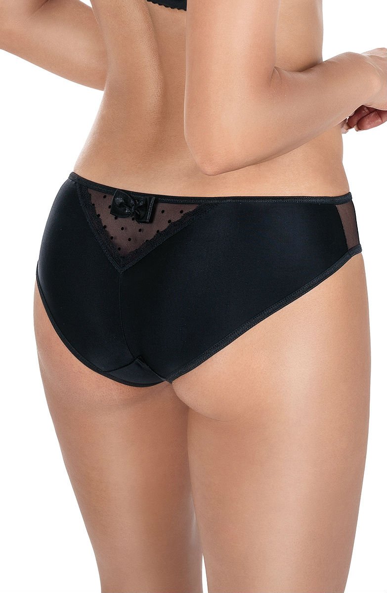 Linsori Noir Rose Embroidered Brief - back view