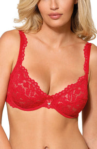 Linsori Scarlet Scalloped Soft Cup Bra - back view