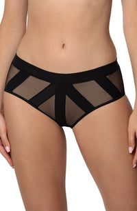 Linsori Champagne Geometric High-Waist Brief - lifestyle view