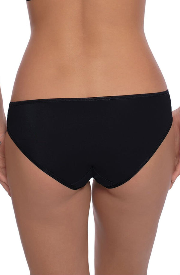 Linsori Midnight Floral Embroidered Brief - back view