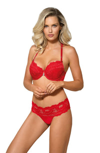 Linsori Noir Diamante Halter Push Up - side view