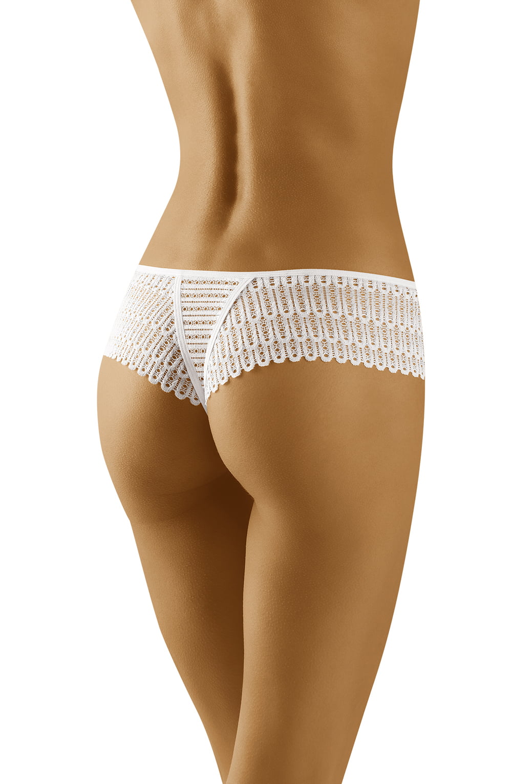 Linsori Noir Lace Thong with Bow Piece - lifestyle view
