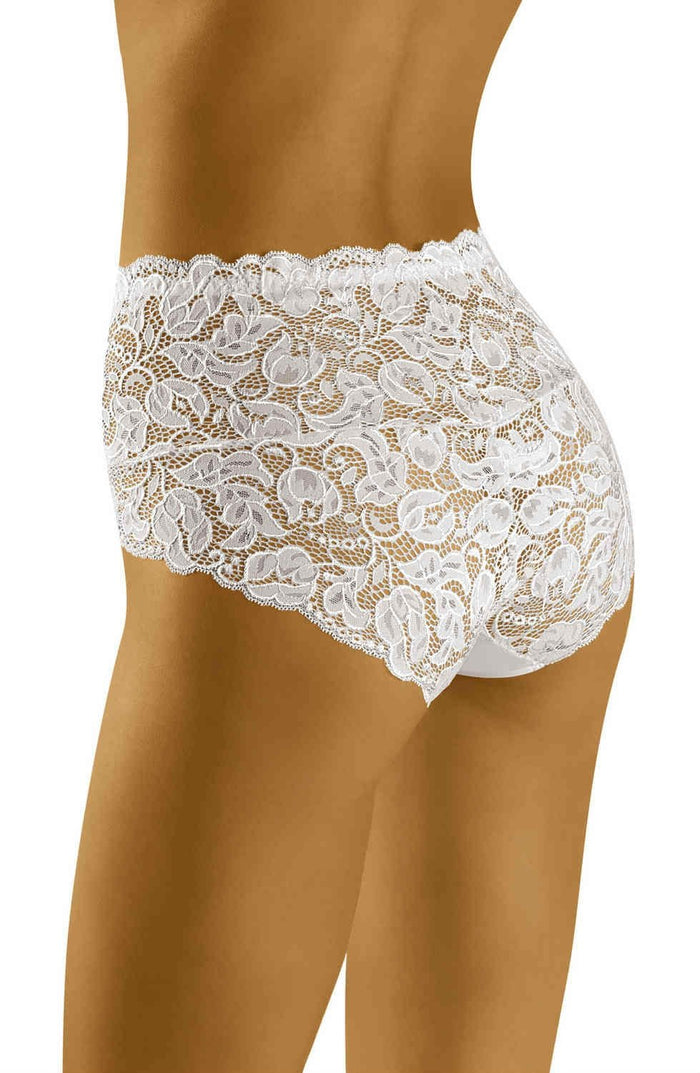 Linsori Pearl Floral Lace Briefs Piece - back view