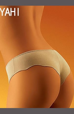Linsori Yahi Nude Floral Lace Brief - back view