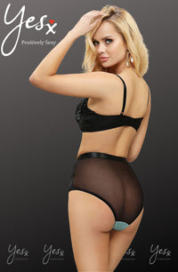 Linsori Sapphire Lace Lingerie Set - front view