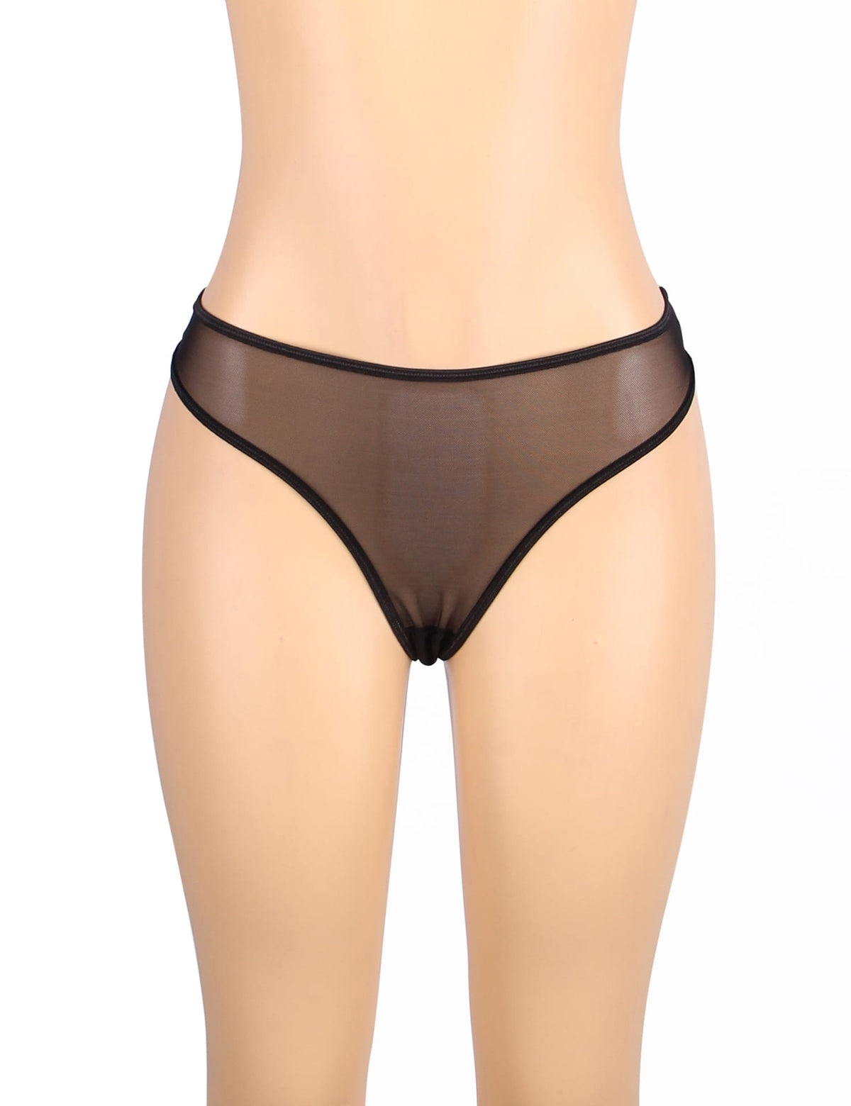 Linsori Noir Mesh Three Piece Set - side view