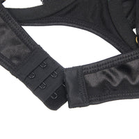 Linsori Noir Velvet Halter Bra Set - close-up