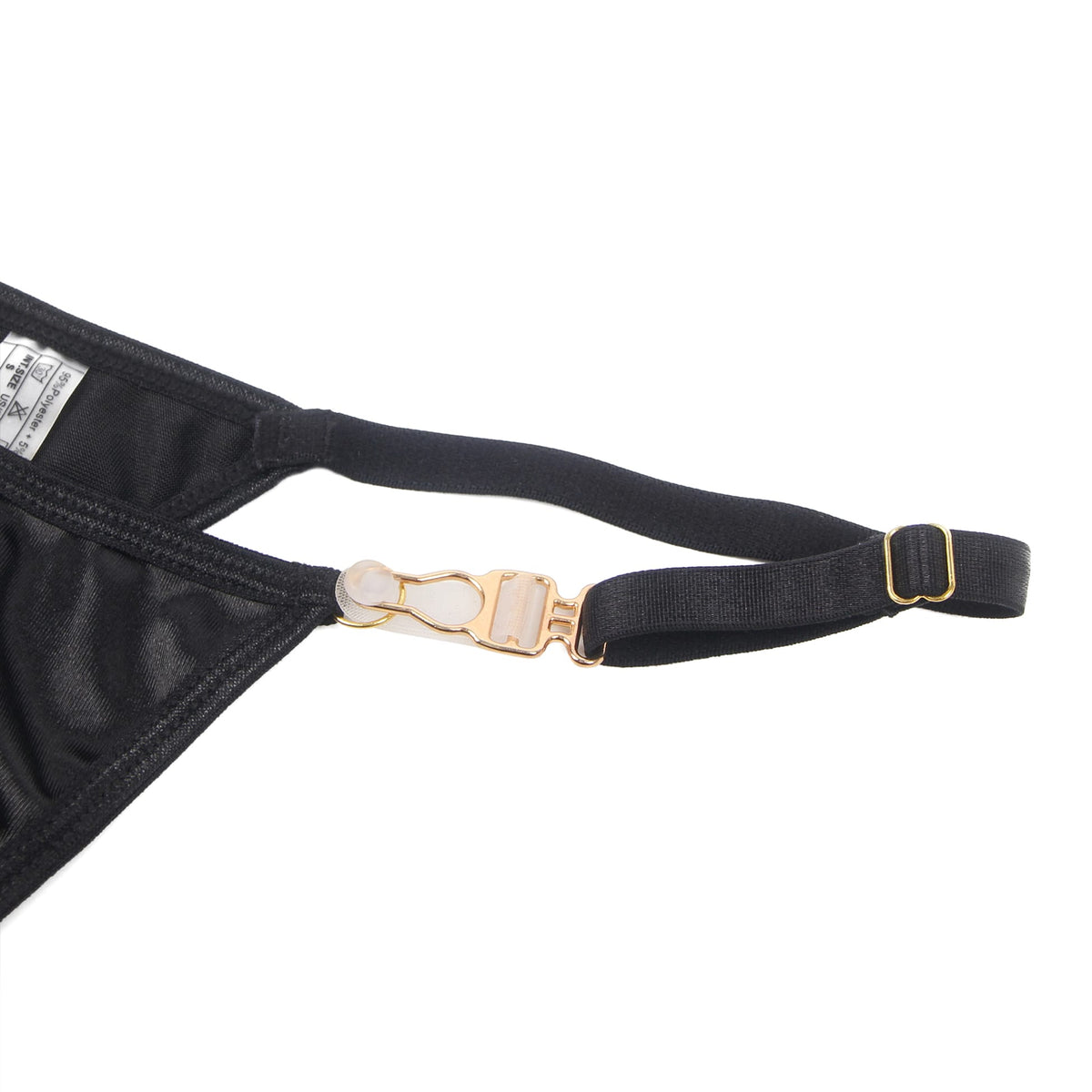 Linsori Noir Velvet Halter Bra Set - product view