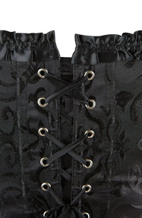 Linsori Noir Vintage Lace-Up Corset - styled view